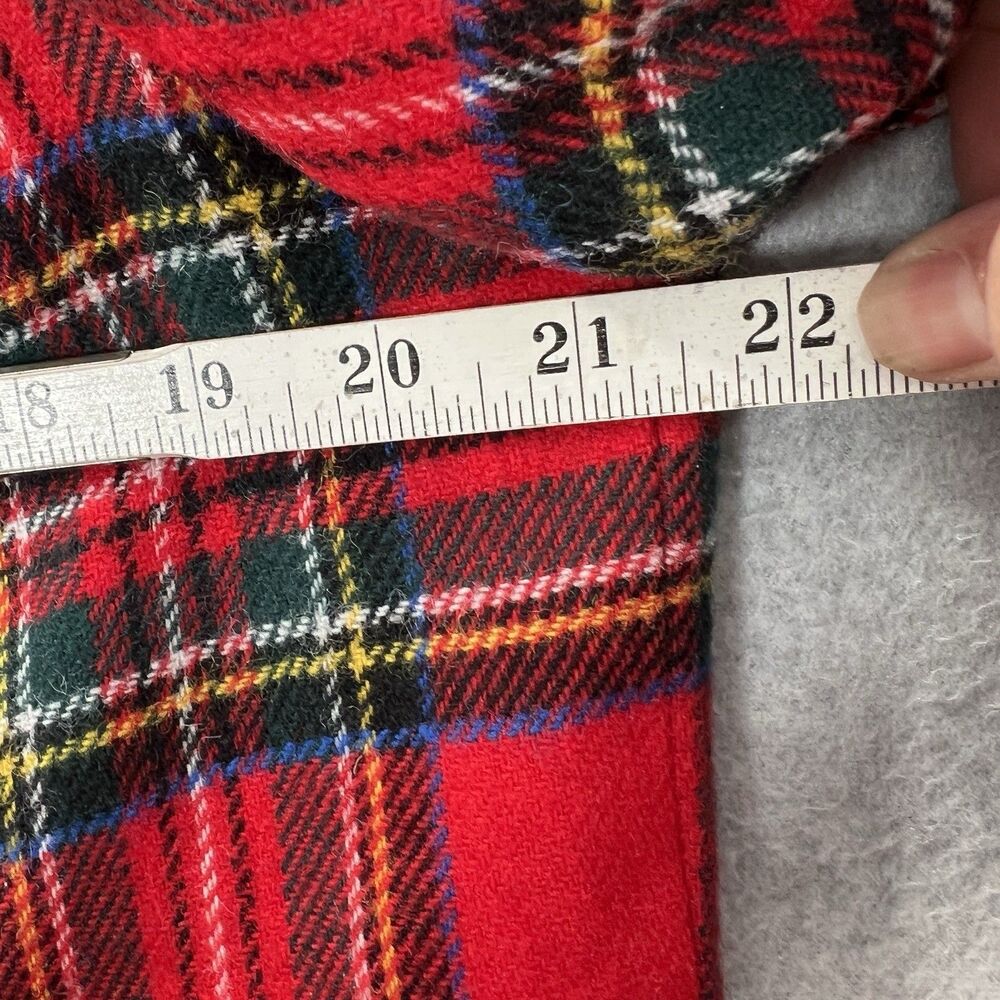 Talbots Red Tartan Plaid Blazer 16 Christmas Holiday Wool Blend Work Classic - Picture 10 of 16